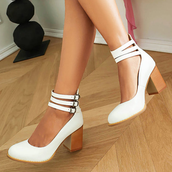 Heels For Women | Block Ankle Strap Design