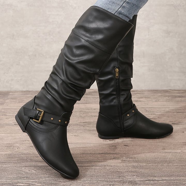 Boots For Women | Closed Toe Knee-High Zipper Style