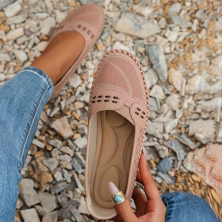 Loafers for Women | Flat Slip-On with Rounded Toe