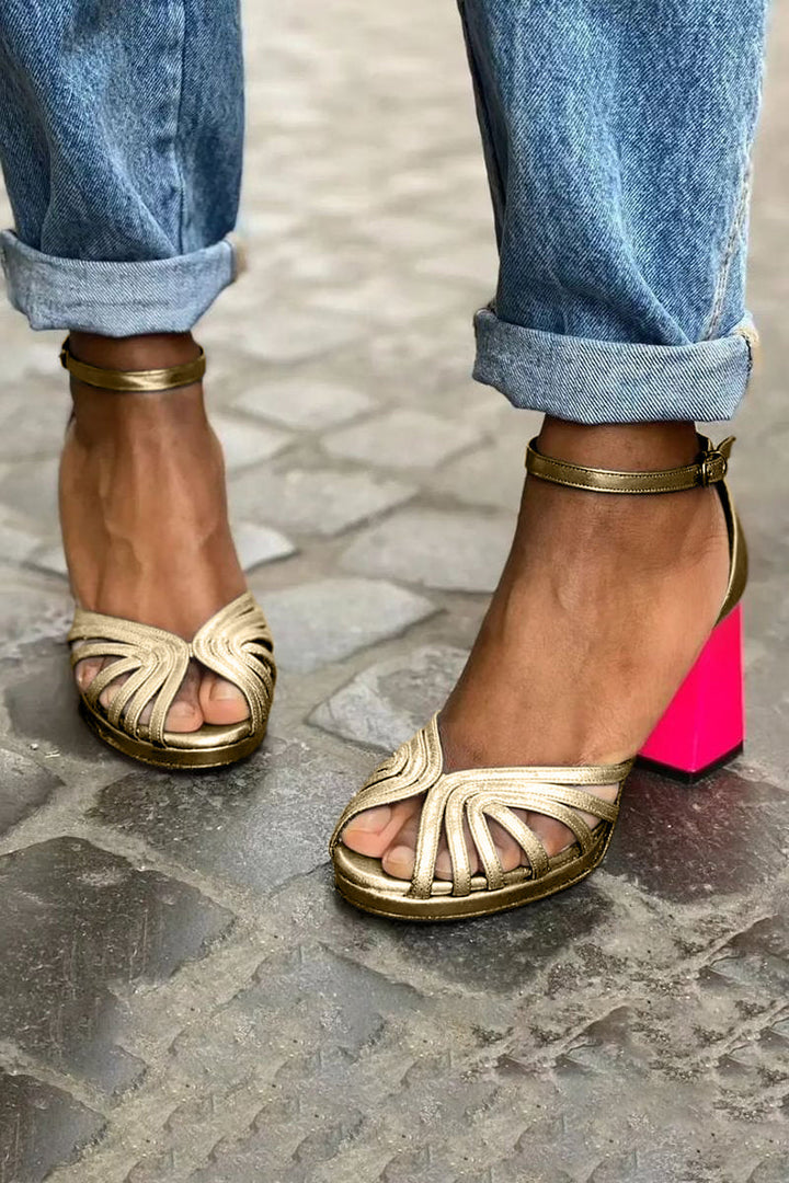 Sandals for Women | Block-Heel Ankle-Strap