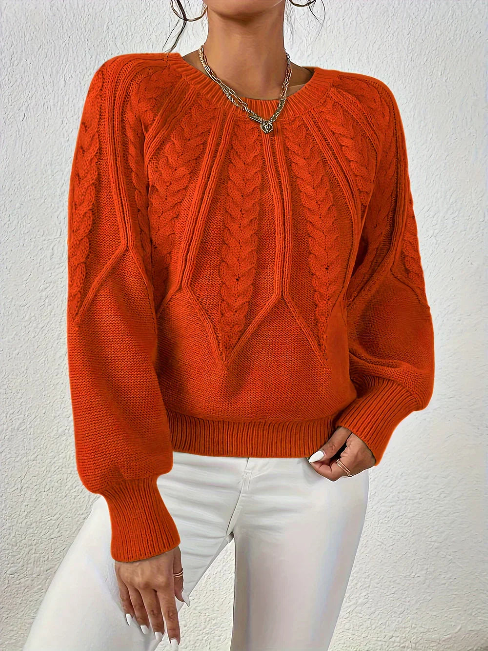 Sweater for Women | Textured Crewneck Style