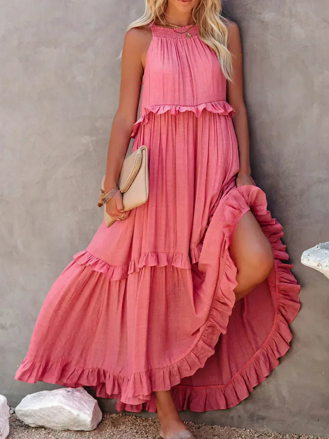 Maxi Dress for Women | Ruffle Detailing