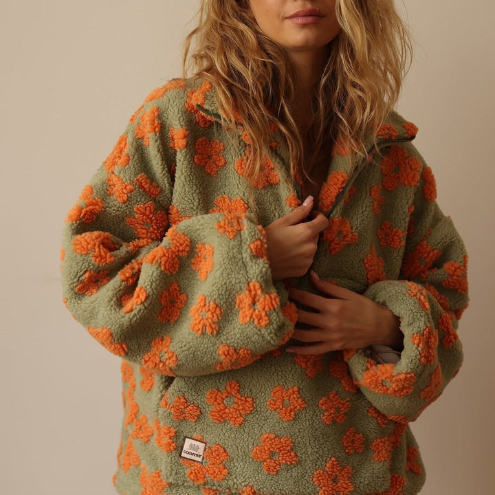 Sweater for Women | Quarter-Zip Floral