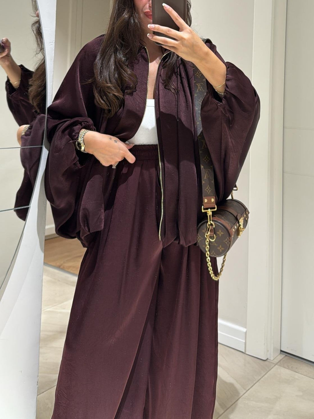 Women’s Matching Set | Draped Top & Palazzo Pants