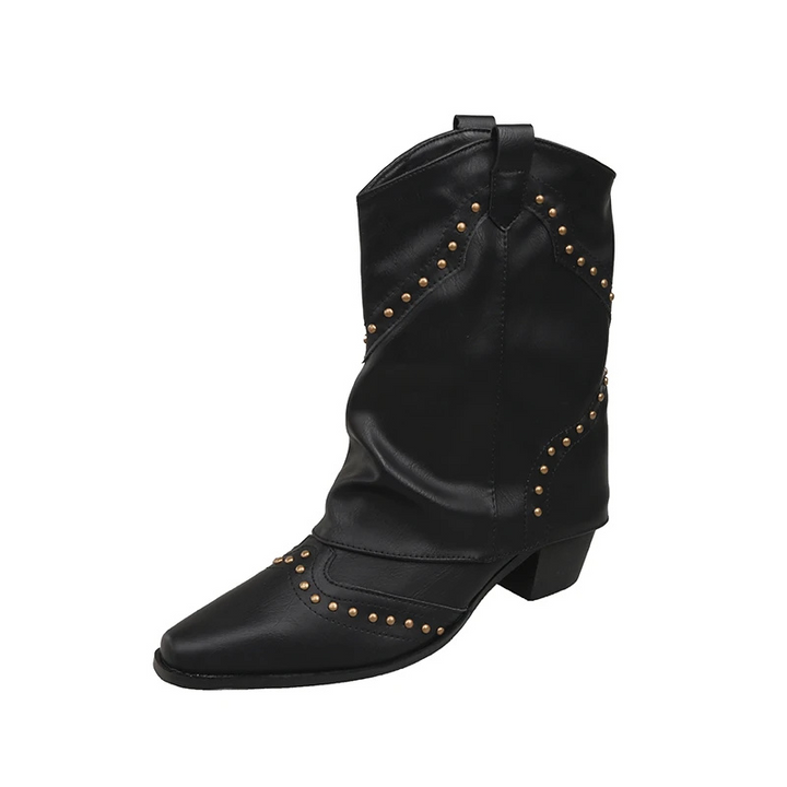 Women’s Boots | Studded Slouchy Ankle