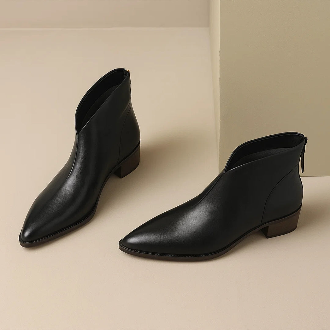 Women’s Boots | Pointed Toe Ankle Block Heel