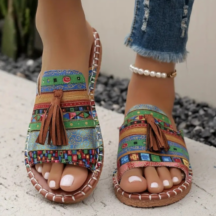 Sandals for Women | Open-Toe with Tassel Detail