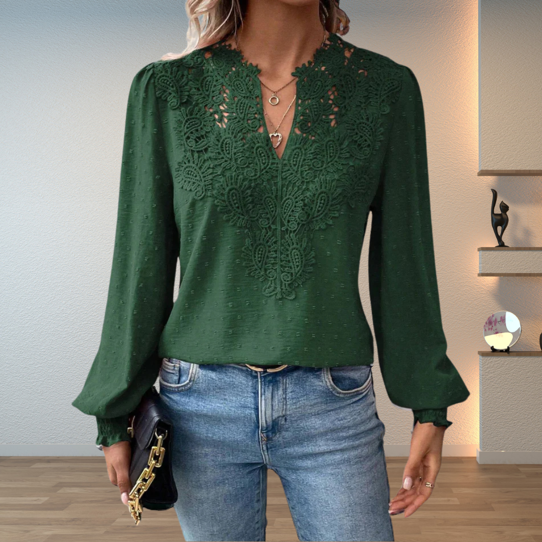 Blouse for Women | Long Sleeve Embroidered