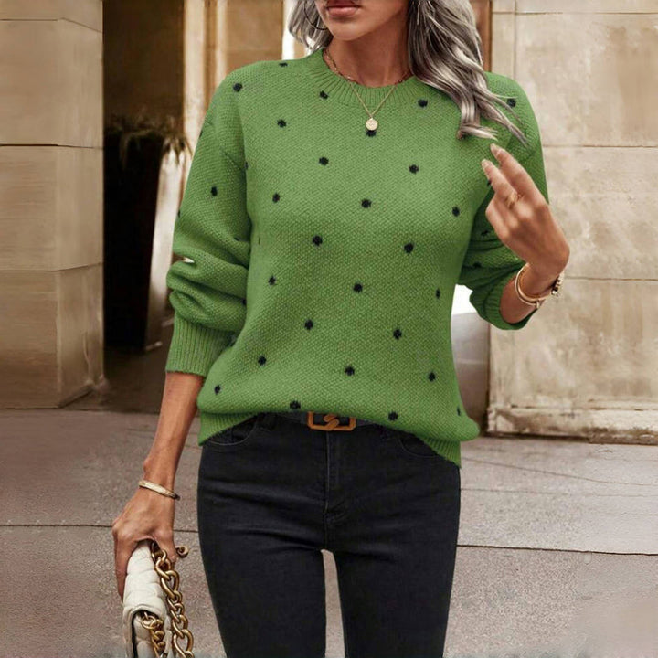 Sweater For Women | Dotted Round Neck