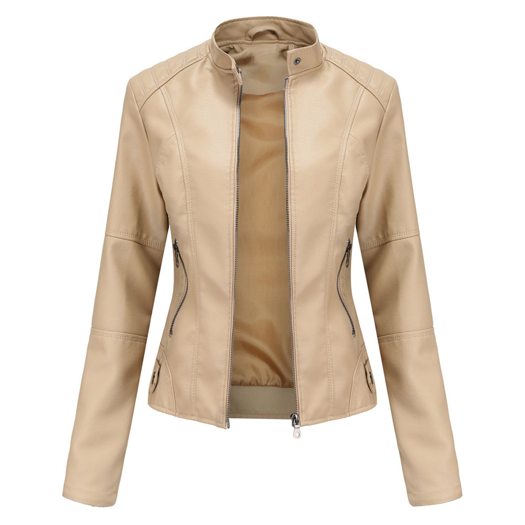 Women’s Jacket | Zip-Up Moto Fitted