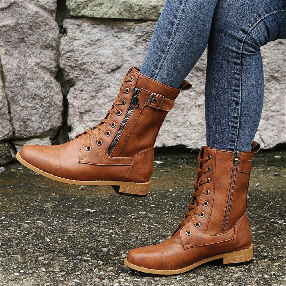 Women’s Boots | Lace-Up with Zip