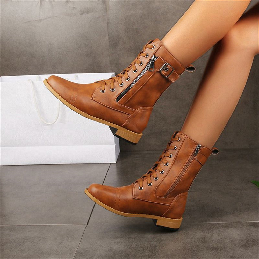 Women’s Boots | Lace-Up with Zip