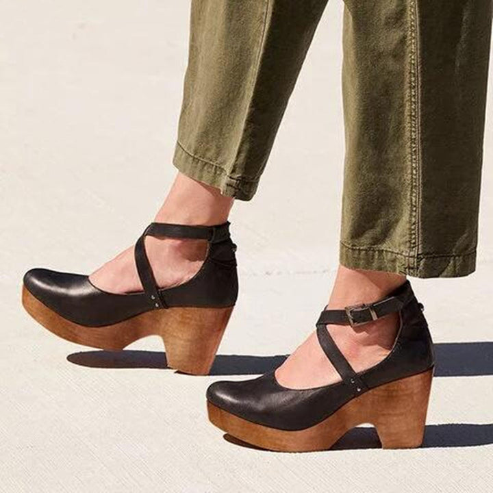Women's Mary Jane Shoes | Buckle Strap Platform