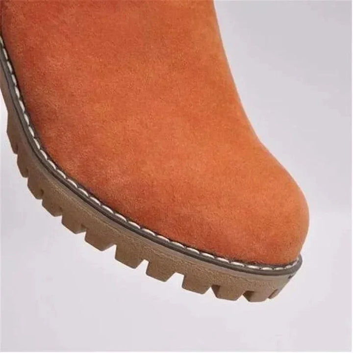 Boots for Women | Mid-calf Block Heel Lug Sole