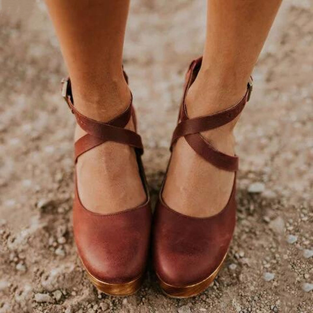 Women's Mary Jane Shoes | Buckle Strap Platform