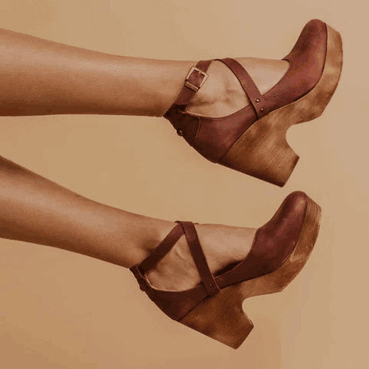 Women's Mary Jane Shoes | Buckle Strap Platform