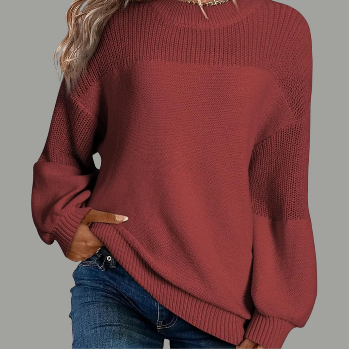 Women’s Sweater | Textured Crewneck Oversized