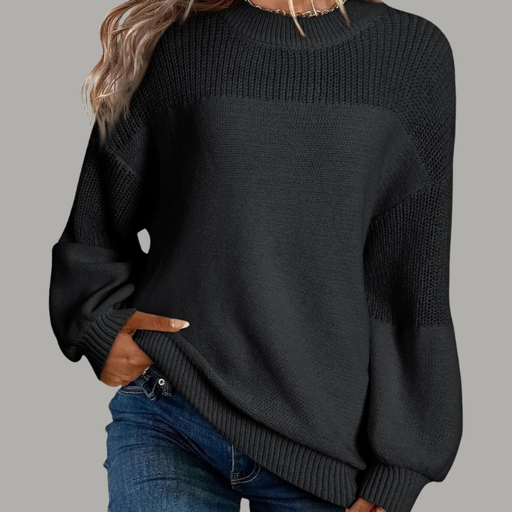 Women’s Sweater | Textured Crewneck Oversized