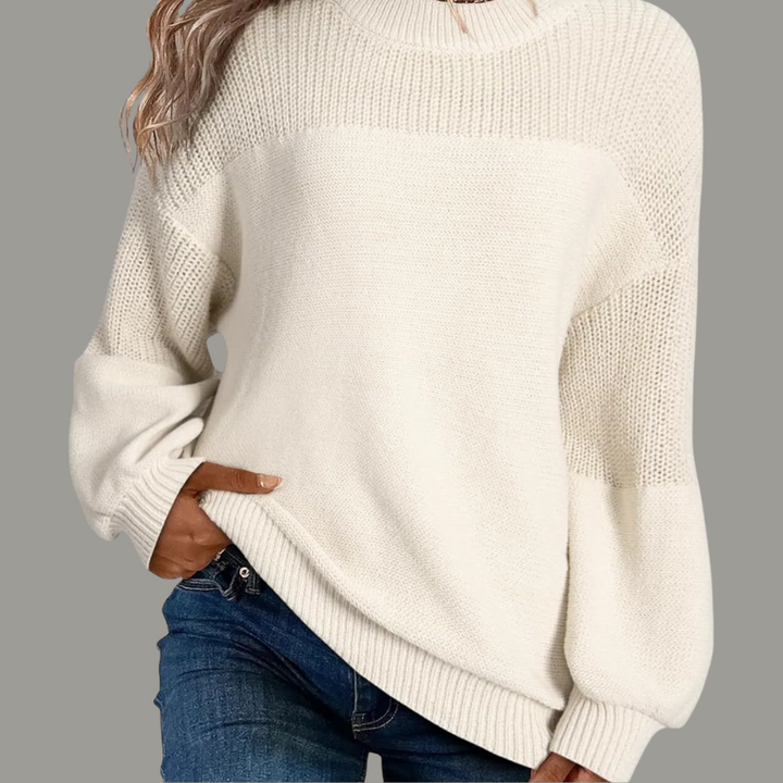 Women’s Sweater | Textured Crewneck Oversized