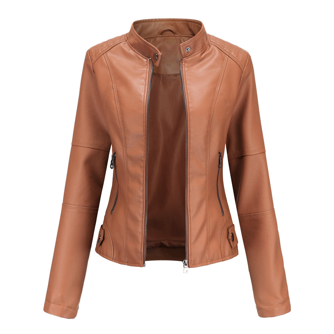 Women’s Jacket | Zip-Up Moto Fitted