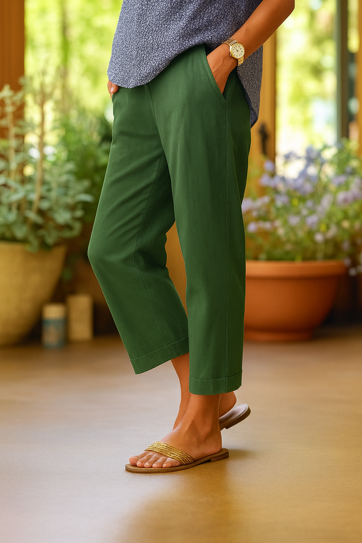 Women’s Trousers | Ankle Length Relaxed Fit