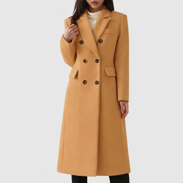 Coat For Women | Double-Breasted Tailored Silhouette