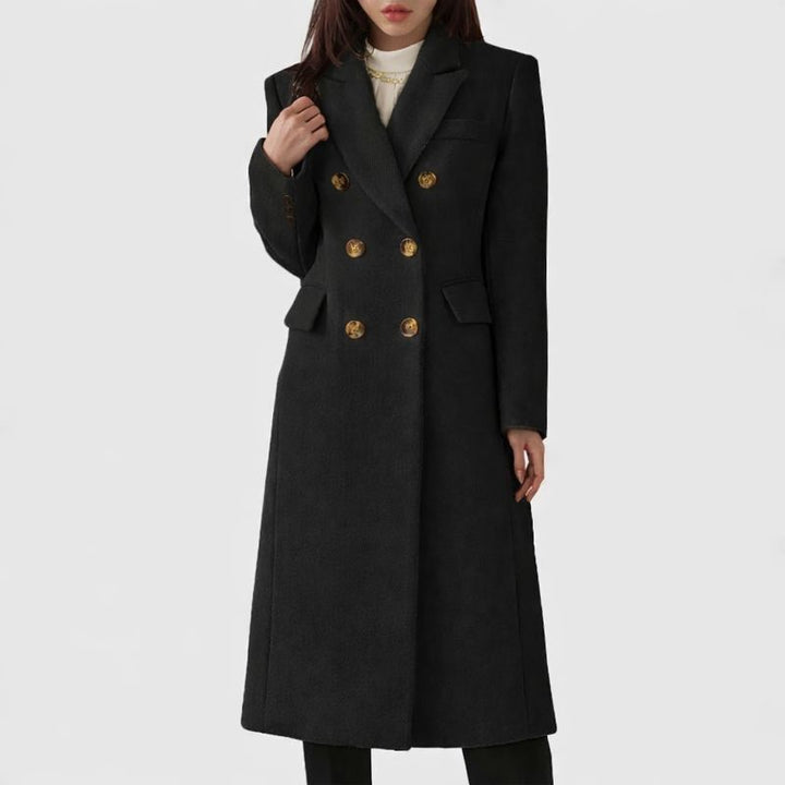 Coat For Women | Double-Breasted Tailored Silhouette