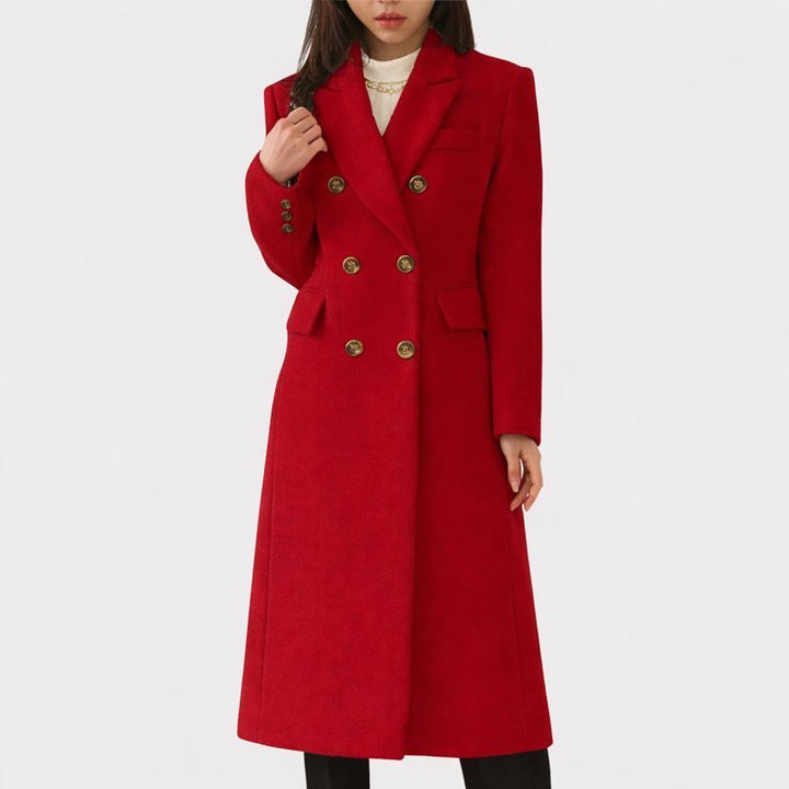 Coat For Women | Double-Breasted Tailored Silhouette