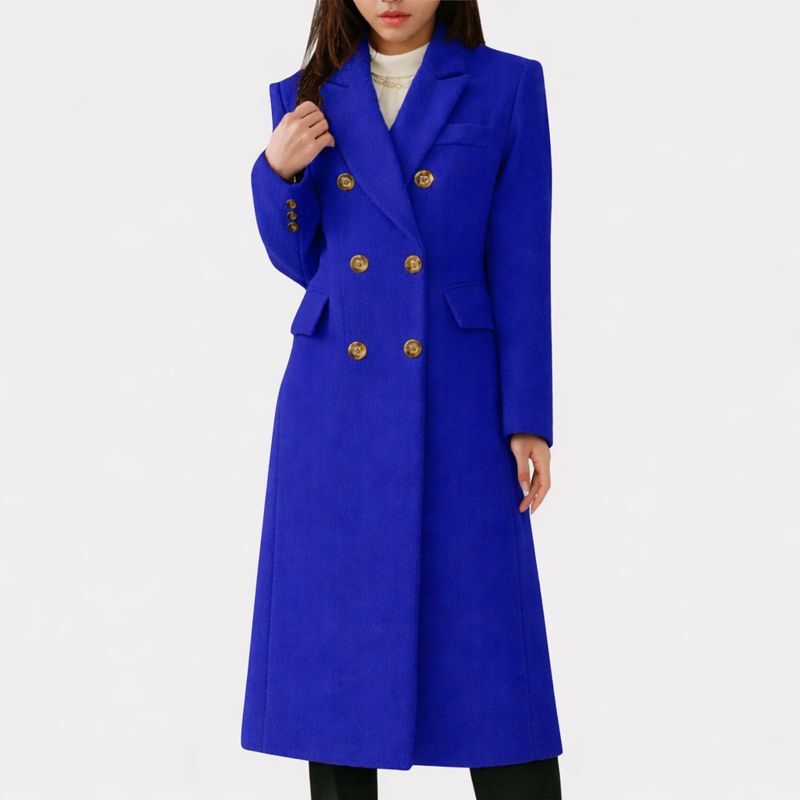 Coat For Women | Double-Breasted Tailored Silhouette