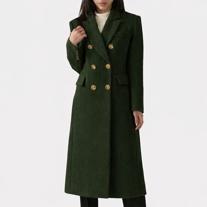 Coat For Women | Double-Breasted Tailored Silhouette