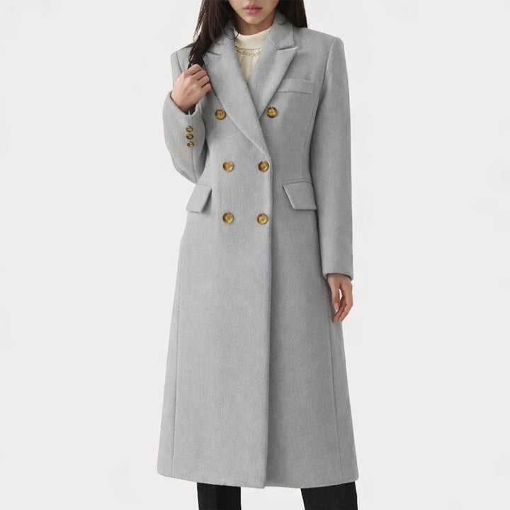 Coat For Women | Double-Breasted Tailored Silhouette