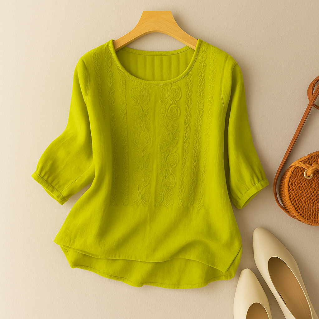 Blouse for Women | Relaxed Fit Embroidered