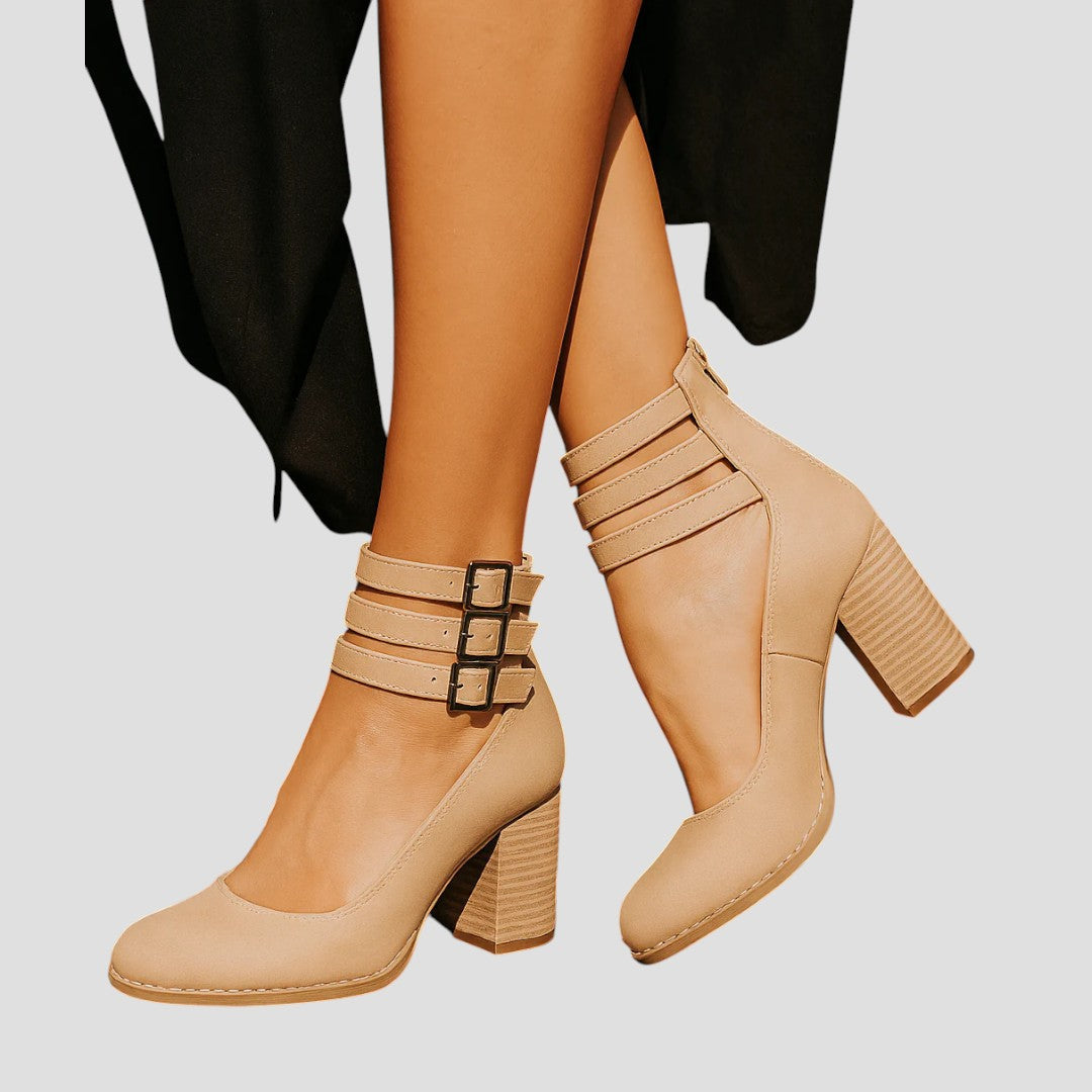 Heels for Women | Ankle Block Strap Design