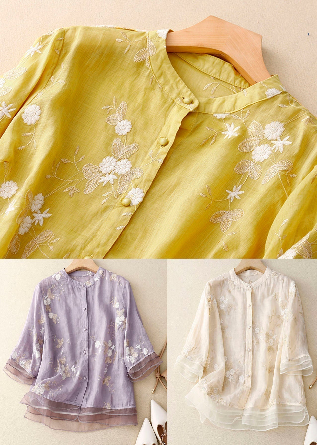 Blouse for Women | Embroidered Floral Style