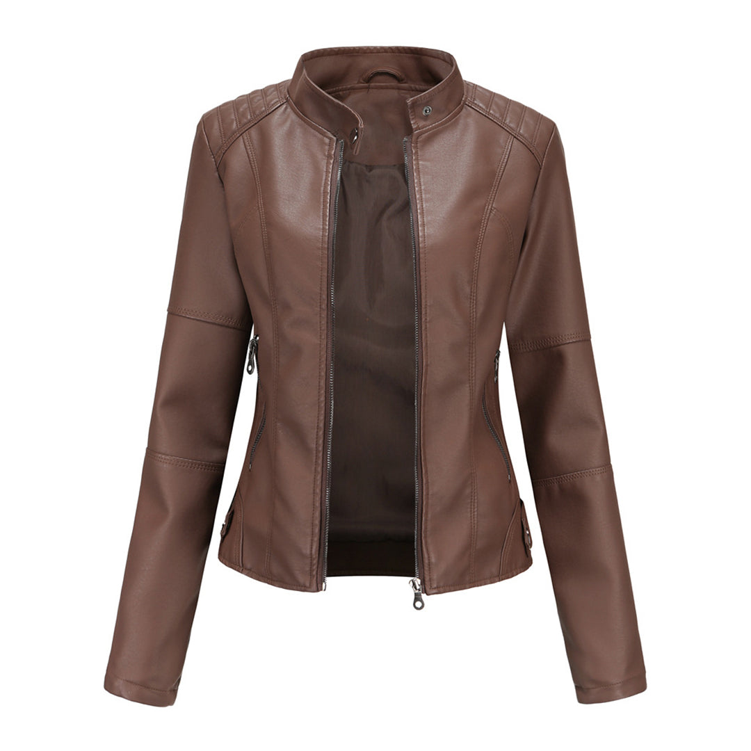 Women’s Jacket | Zip-Up Moto Fitted