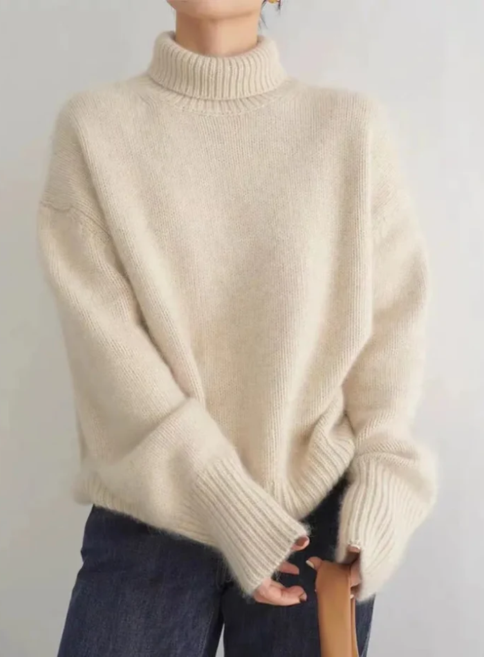 Sweater for Women | Relaxed Fit Turtleneck Knit
