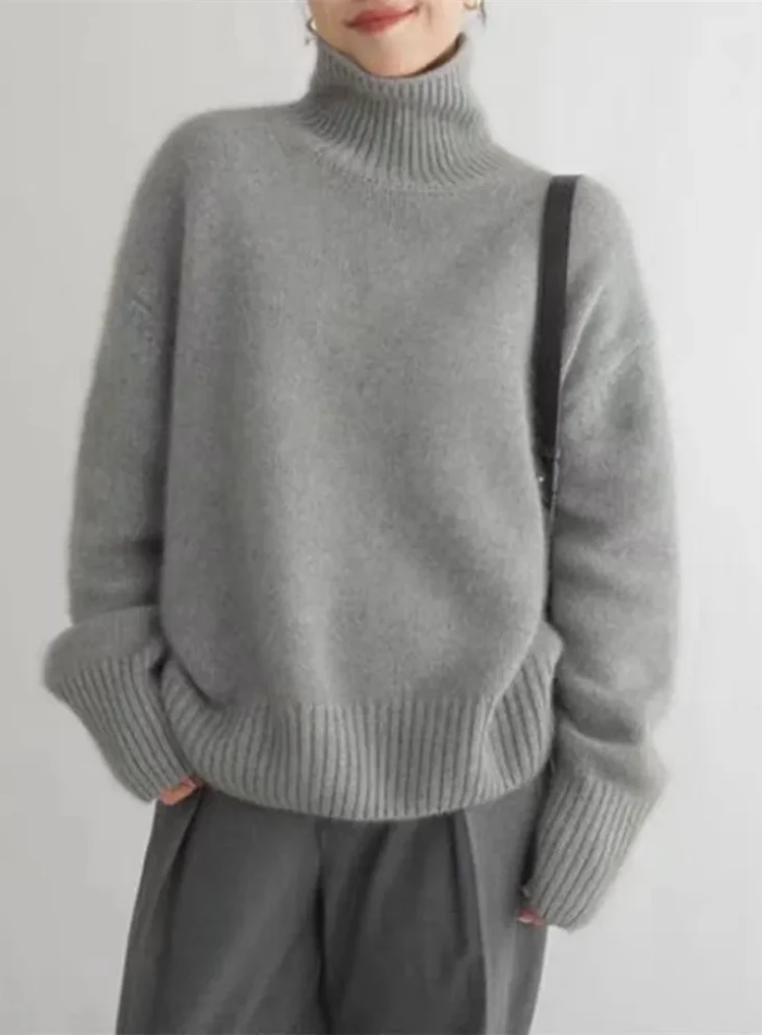 Sweater for Women | Relaxed Fit Turtleneck Knit