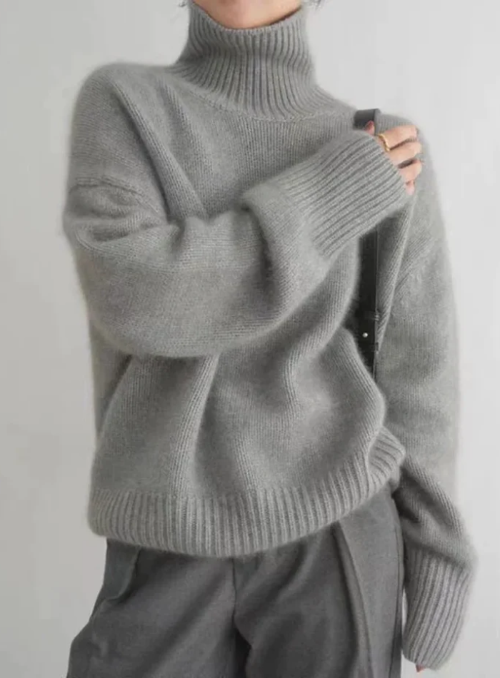 Sweater for Women | Relaxed Fit Turtleneck Knit