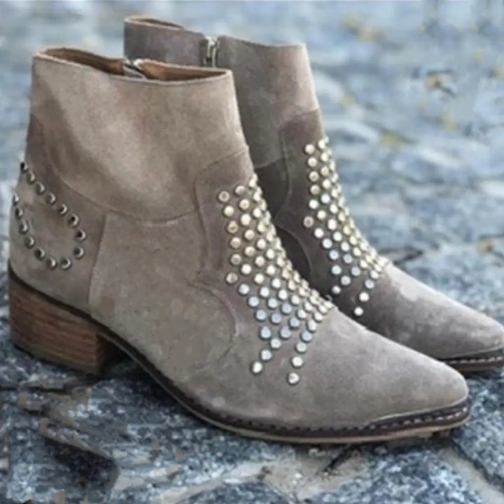 Boots For Women | Pointed Toe Stud Style