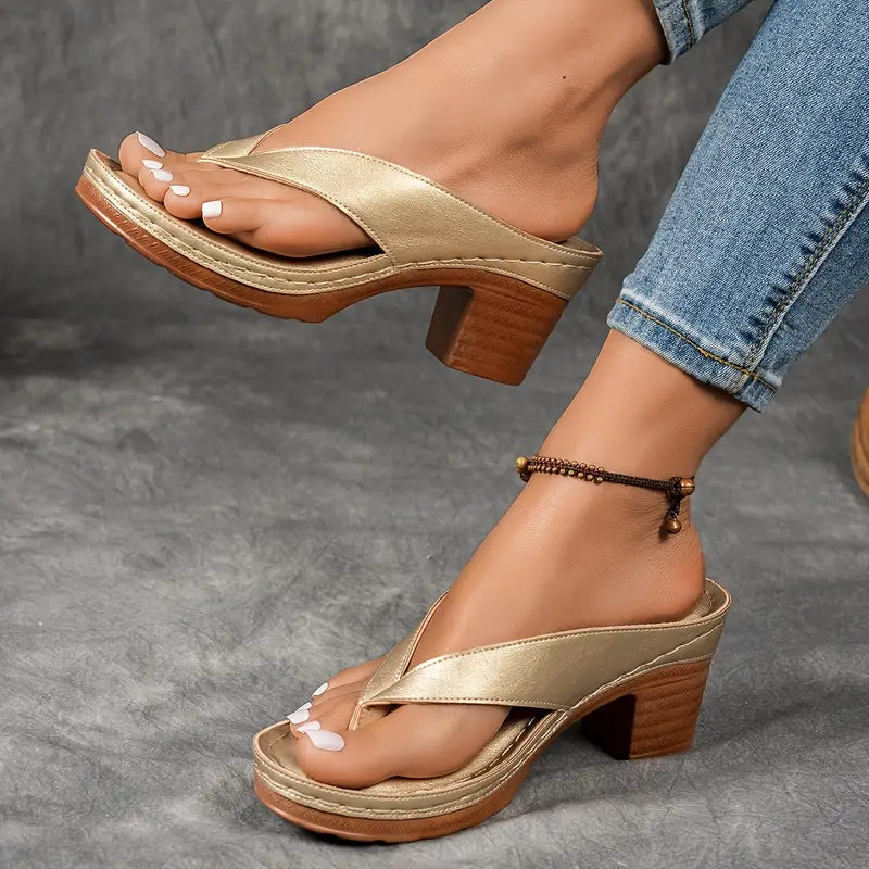 Women's Heeled Sandals | Open Toe Orthopedic