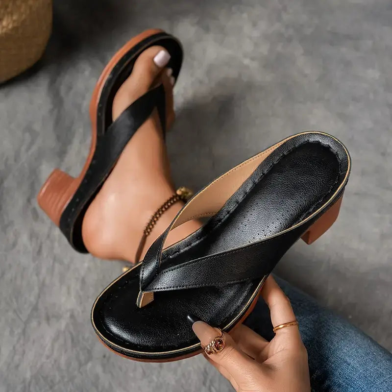 Women's Heeled Sandals | Open Toe Orthopedic