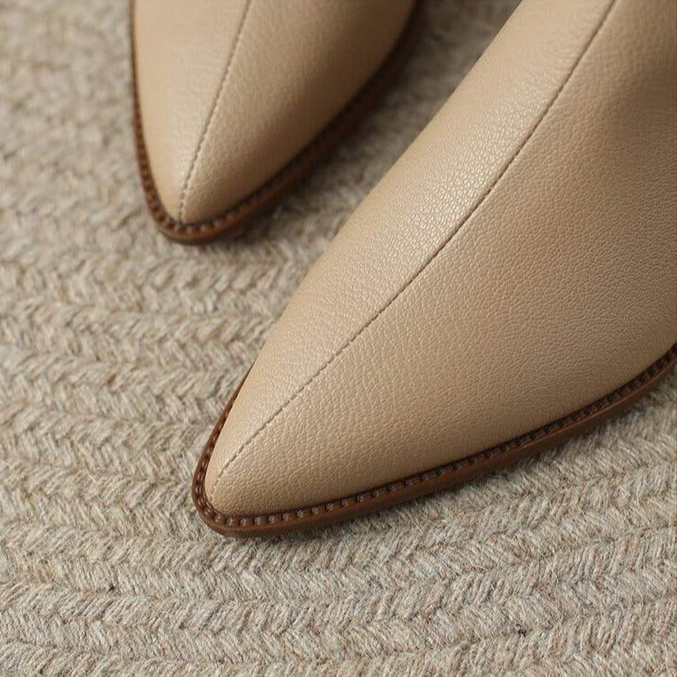 Boots For Women | Slip On Pointed Ankle Heel Design