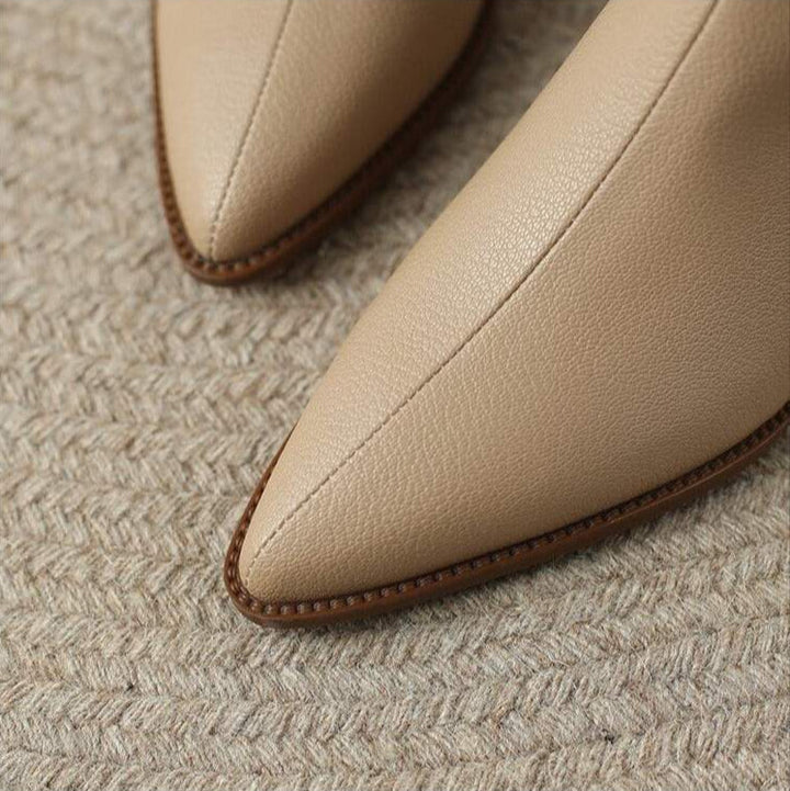 Boots For Women | Slip On Pointed Ankle Heel Design