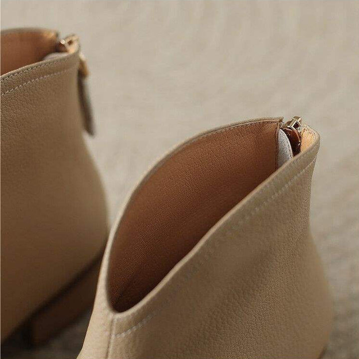 Boots For Women | Slip On Pointed Ankle Heel Design