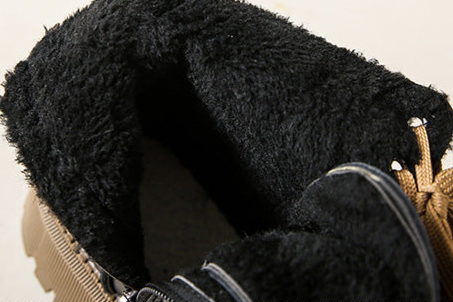 Boots For Women | Side Zipper Lace Closure Ankle Style