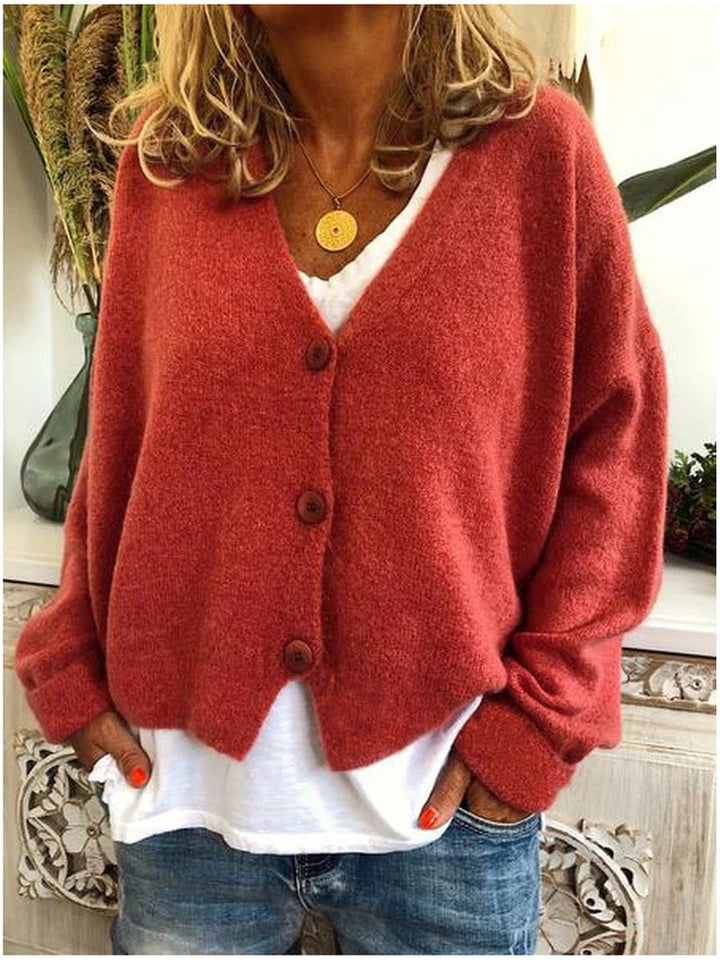 Women's Cardigan | V-Neckline Relaxed Fit
