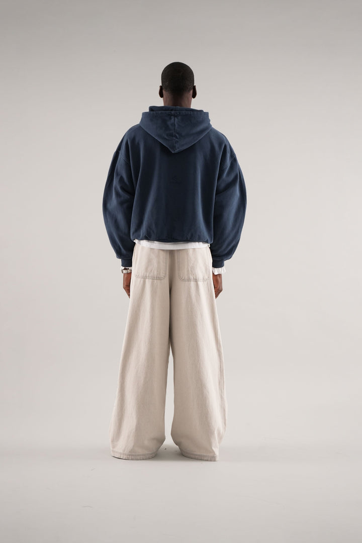 Unisex hooded hoodie with long sleeves, tonal chest graphic and front pouch pocket