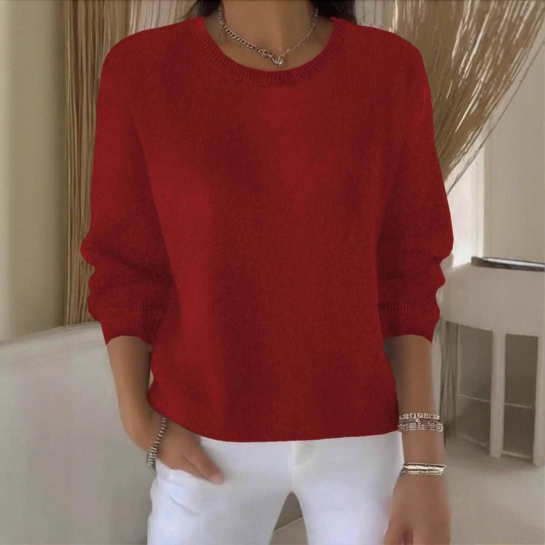 Women’s Sweater | Crewneck Long Sleeve Knit