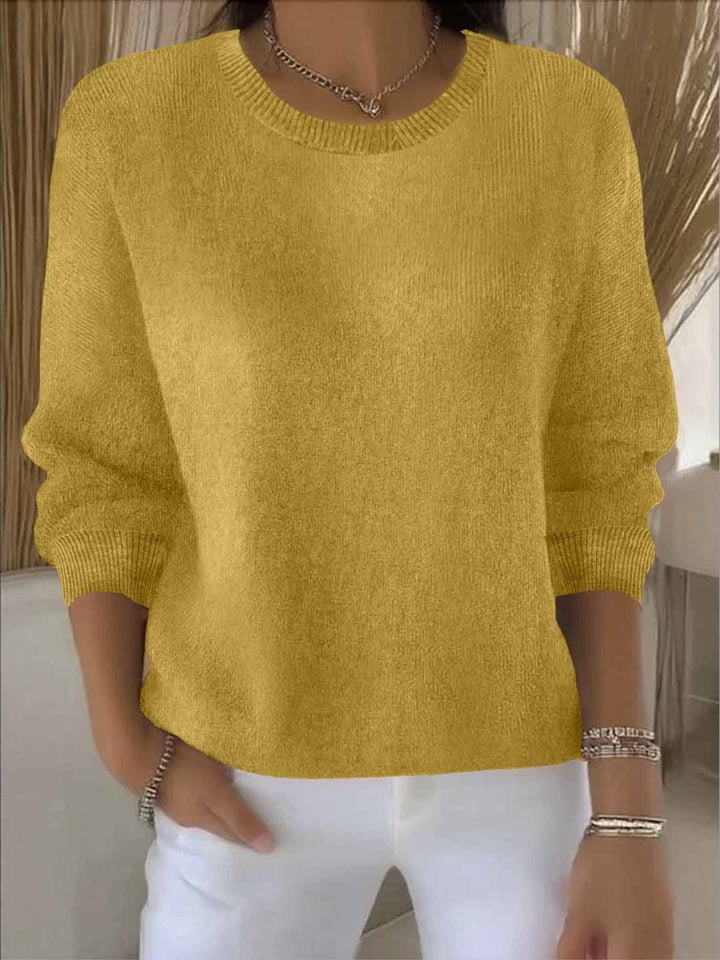 Women’s Sweater | Crewneck Long Sleeve Knit