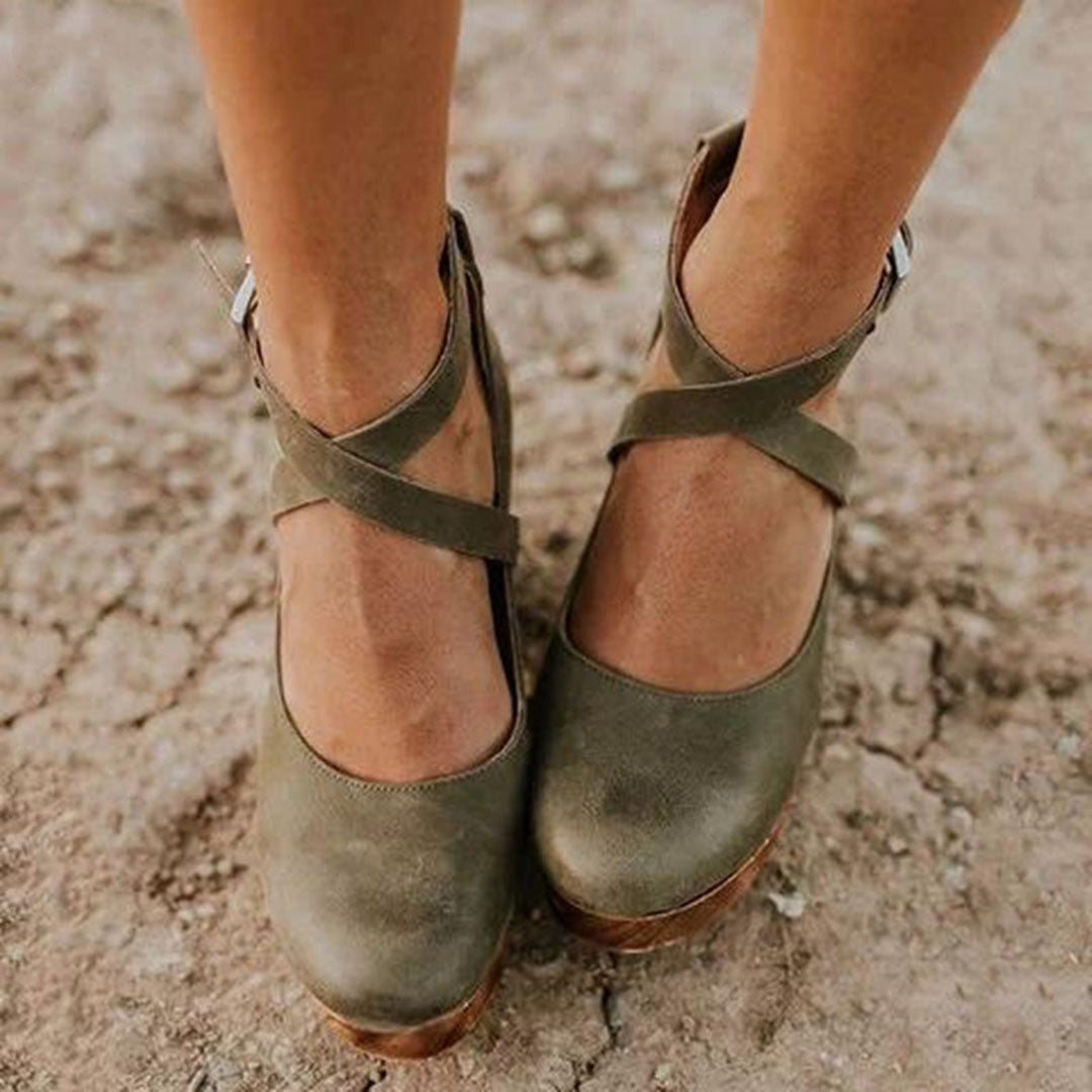 Women's Mary Jane Shoes | Buckle Strap Platform